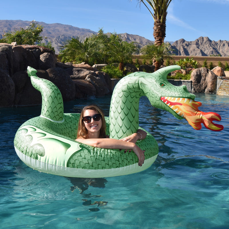 GoFloats Party Tube Inflatable Raft - Fire Dragon | GoFloats.com