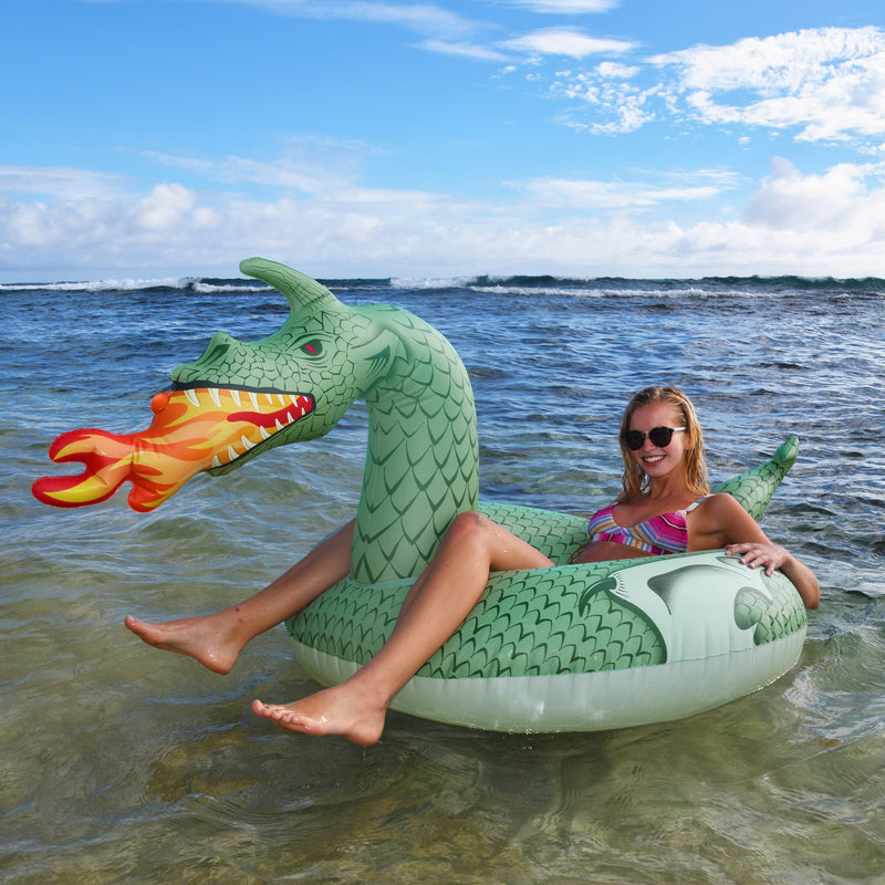 GoFloats Party Tube Inflatable Raft - Fire Dragon | GoFloats.com