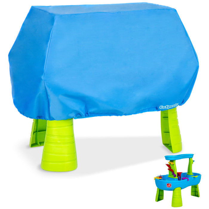 GoSports Universal Kids Water Table Cover - Anti-UV, Waterproof - Fits up to 41 x 25 x 34 Inches - Cover ONLY - Blue