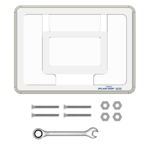 a diagram of the door frame and hardware