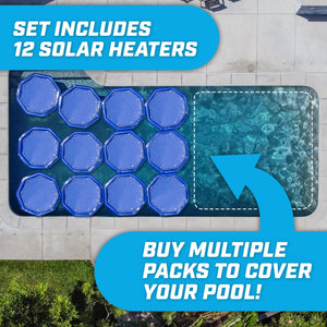 GoFloats V2 Inflatable Solar Pool Heaters - 12 Pack GoSports 