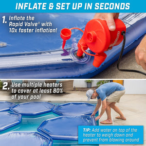 GoFloats V2 Inflatable Solar Pool Heaters - 12 Pack GoSports 