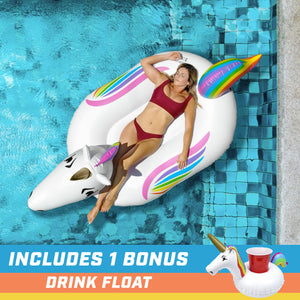 GoFloats Giant Inflatable Pool Float - Unicorn