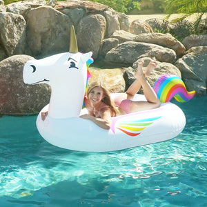 GoFloats Giant Inflatable Pool Float - Unicorn