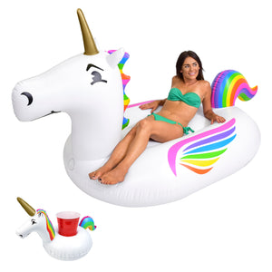 GoFloats Giant Inflatable Pool Float - Unicorn