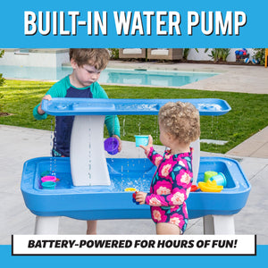 GoSports Water Table with Pump for Toddlers Ages 1.5 - 4 Years - Outdoor Water Play Table for Kids with Integrated Circulating Water Pump GoSports 