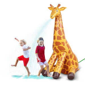 GoFloats 7' Giant Inflatable Giraffe Sprinkler-Gofloats.com